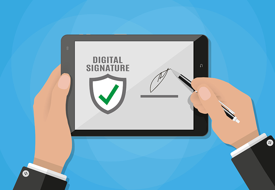 Digital Signature on tablet